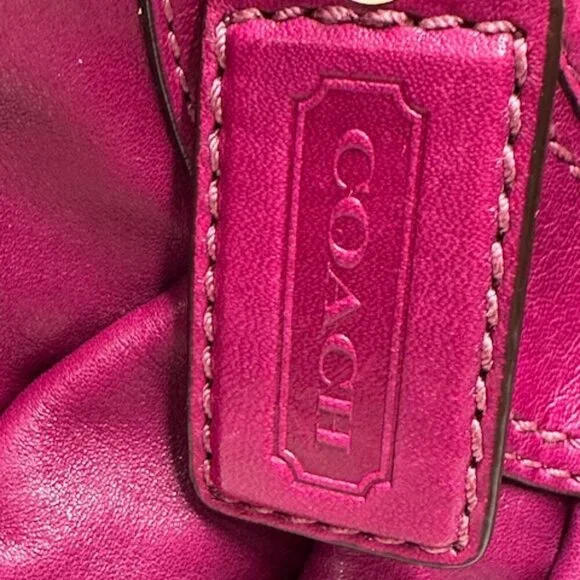 Coach Ergo Pleated Leather 12248 Kisslock Hobo/Shoulder Bag EUC! - Picture 10 of 16